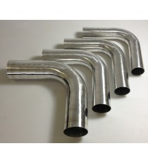 Schweißbarer Aluminium-Bogen 90° Außendurchmesser 48 mm Länge 140 mm