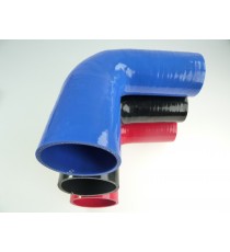 Silikon Reduzierbogen 90 Grad 65 auf 70 mm L 125 mm REDOX