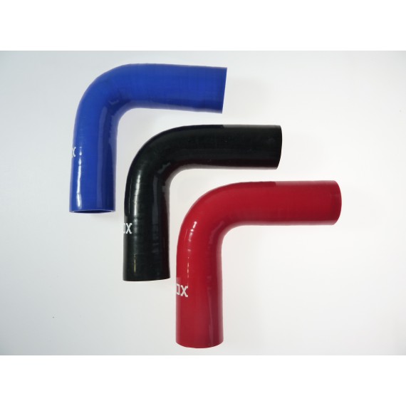 Silikon-90°-Bogen - Innendurchmesser 35 mm - Länge 150 mm