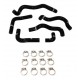 Kit 6 Silikon Oelschlaeuche LANCIA Delta HF Integrale 2.0 16V Turbo 200 PS 831 1989-1994 (FVMQ Innen) — REDOX