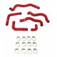Kit 6 Silikon Oelschlaeuche LANCIA Delta HF Integrale 2.0 16V Turbo 200 PS 831 1989-1994 (FVMQ Innen) — REDOX