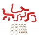 Kit 9 Silikon Kuehlschlaeuche LANCIA Delta HF Integrale 2.0 16V Turbo 200 PS 831 1989-1994 — REDOX