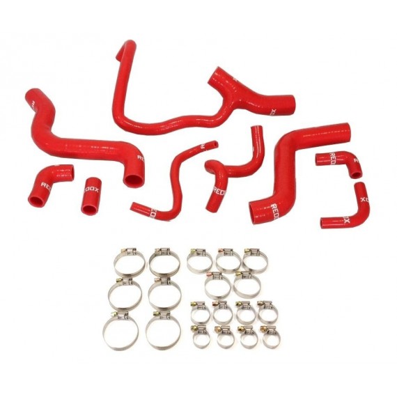 Kit 9 Silikon Kuehlschlaeuche LANCIA Delta HF Integrale 2.0 16V Turbo 200 PS 831 1989-1994 — REDOX