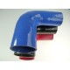 Silikon Reduzierbogen 90 Grad 60 auf 76 mm L 125 mm REDOX