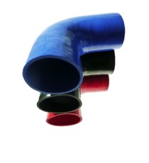 Silikon-90°-Bogen - Innendurchmesser 102 mm - Länge 125 mm