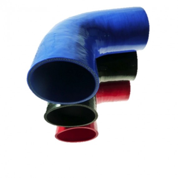 Silikon-90°-Bogen - Innendurchmesser 102 mm - Länge 125 mm