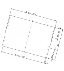 115mm - Muff Recht 190mm - REDOX