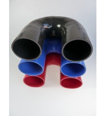 Silikon-180°-Bogen - Innendurchmesser 102 mm - Länge 125 mm
