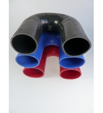 Silikon-180°-Bogen - Innendurchmesser 95 mm - Länge 125 mm