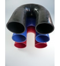 Silikon-180°-Bogen - Innendurchmesser 85 mm - Länge 125 mm