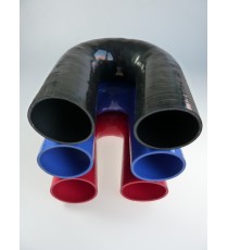 Silikon-180°-Bogen - Innendurchmesser 76 mm - Länge 125 mm