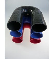 Silikon-180°-Bogen - Innendurchmesser 63 mm - Länge 125 mm