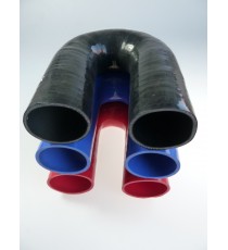 Silikon-180°-Bogen - Innendurchmesser 60 mm - Länge 125 mm