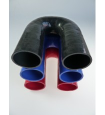 Silikon-180°-Bogen - Innendurchmesser 57 mm - Länge 100 mm
