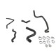 Kit 5 Silikon Kuehlschlaeuche RENAULT Clio I 1.2 RL/RN/RT C3J/E7F 55/60 PS 1991-1995 — REDOX