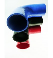 Silikon-90°-Bogen - Innendurchmesser 90 mm - Länge 125 mm
