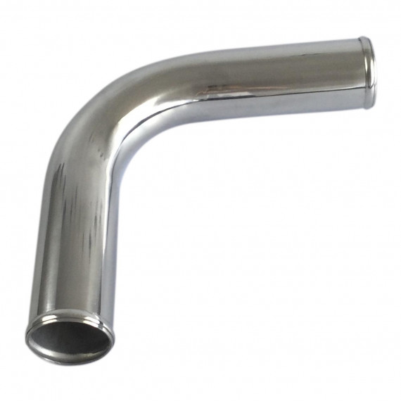 Schweißbarer Aluminium-Bogen 90° Außendurchmesser 60 mm Länge 140 mm