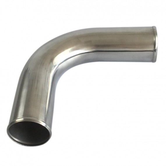 Schweißbarer Aluminium-Bogen 90° Außendurchmesser 90 mm Länge 140 mm