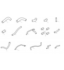 18-teiliges Silikon-Kühlerschlauch-Set Maserati 3200 GT 3.2 V8 Biturbo 370PS (1998-2002)