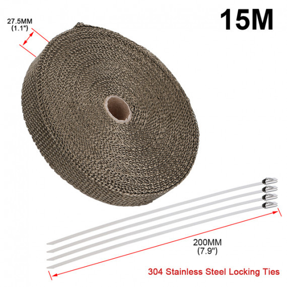 Wärmeschutz Titanium 45° Bögen Silikon Durchmesser 57 zu 60mm