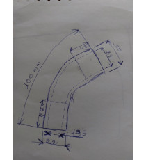 90mm - Muff Recht 76mm - REDOX