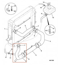 54mm - 90° Bogen Silikon - REDOX