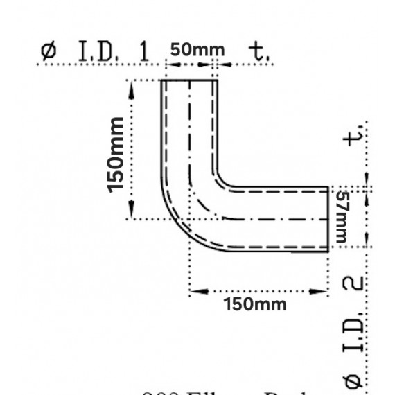 30mm - Silikonschlauch 490mm - REDOX