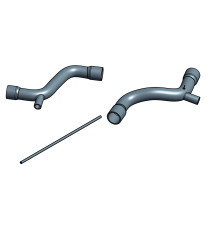 3 silikon Turbobenzin Luftaufladungschläuche Kit für MASERATI 3200 GT Phase 2 (2001–2002)