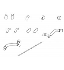 12 silikon Turbobenzin Luftaufladungschläuche Kit für MASERATI 3200 GT Phase 2 (2001–2002)