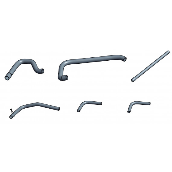 6 Silikon-Wasserschläuche-Kit für PEUGEOT Super 1600