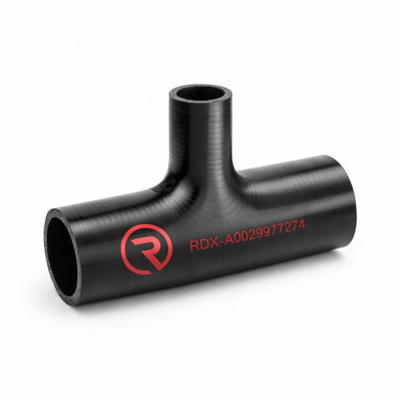 Mercedes Citaro Silikon-Heizungsschlauch - T-Abzweigung D28/15/28mm L160mm - OEM-Äquivalent A0029977274