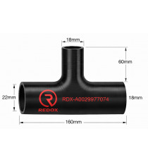 Silikon T-Schlauch Kühlsystem Mercedes Citaro Euro6 - A0029977074
