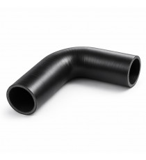 Silikon-Schlauch 90°-Bogen 55 mm Länge 125 mm — FVMQ-Innenschicht kohlenwasserstoffbeständig