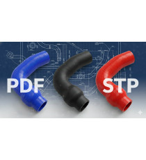 Maßgeschneiderter Silikonschlauch nach 3D-Dateien und Zeichnungen