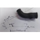45° Reduzierbogen 8-13mm L 24x56mm VMQ / Polyester 3-lagiges Silikon 4mm schwarz