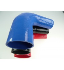 Silikon-Reduzierbogen 90° - Innendurchmesser 51-76 mm - Länge 125 mm