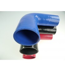 Silikon-Reduzierbogen 90° - Innendurchmesser 57-70 mm - Länge 125 mm