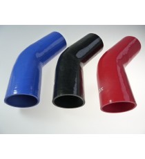 Silikon-45°-Bogen - Innendurchmesser 76 mm - Länge 125 mm