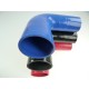 Silikon-Reduzierbogen 90° - Innendurchmesser 60-63 mm - Länge 125 mm