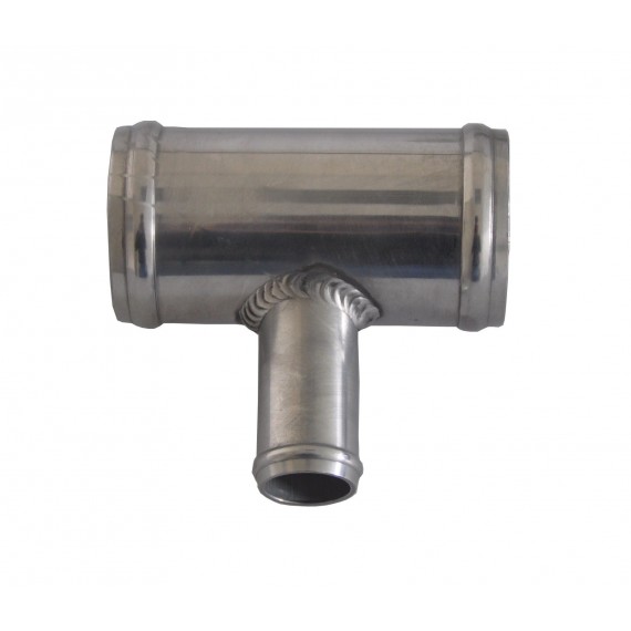 Schweißbarer Aluminium-T-Verbinder Außendurchmesser 70 mm Länge 100 mm Abzweig 25 mm