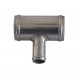Schweißbarer Aluminium-T-Verbinder Außendurchmesser 76 mm Länge 100 mm Abzweig 25 mm