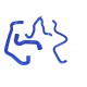 Kit 4 Silikon Kuehlschlaeuche Peugeot 106 S16 Phase 1 ohne Modine TU5J4 NFX 120 PS 1996-1998 — REDOX