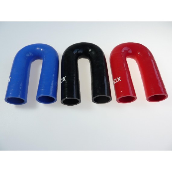 Silikonbogen 180° Ø30 mm L100 VMQ 3-lagig Polyester