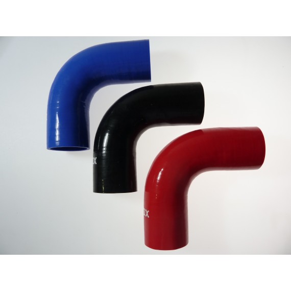 Silikon-90°-Bogen - Innendurchmesser 54 mm - Länge 125 mm
