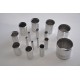 Schweißbarer Aluminium-Verbinder Außendurchmesser 30 mm Länge 100 mm