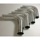 Schweißbarer Aluminium-Bogen 90° Außendurchmesser 80 mm Länge 140 mm