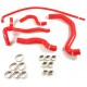 Kit 5 Silikon Kuehlschlaeuche Peugeot 206 S16 2.0 16V 136 PS EW10J4 ohne Modine OPR 09492+ — REDOX