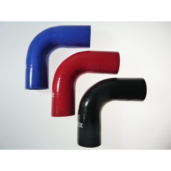 Silikon-90°-Bogen - Innendurchmesser 51 mm - Länge 125 mm